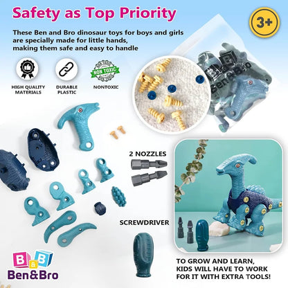 2-in-1 Jurassic Dinosaur Building Set