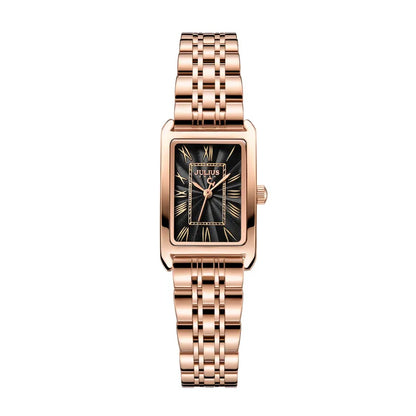Luxury Classic Women's Watch Japan Mov't Lady Hours Fine Fashion Stainless Steel Bracelet Clock Girl's Cute Gift Julius Box