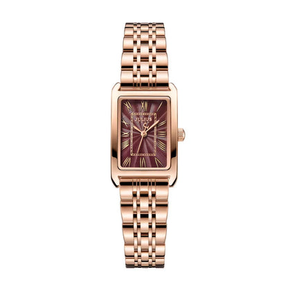 Luxury Classic Women's Watch Japan Mov't Lady Hours Fine Fashion Stainless Steel Bracelet Clock Girl's Cute Gift Julius Box