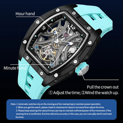 MEGIR 2026 New Men Automatic Mechanical Watches Men Luxury Brand Movemen Stainless Steel Waterproof Watch Relogio