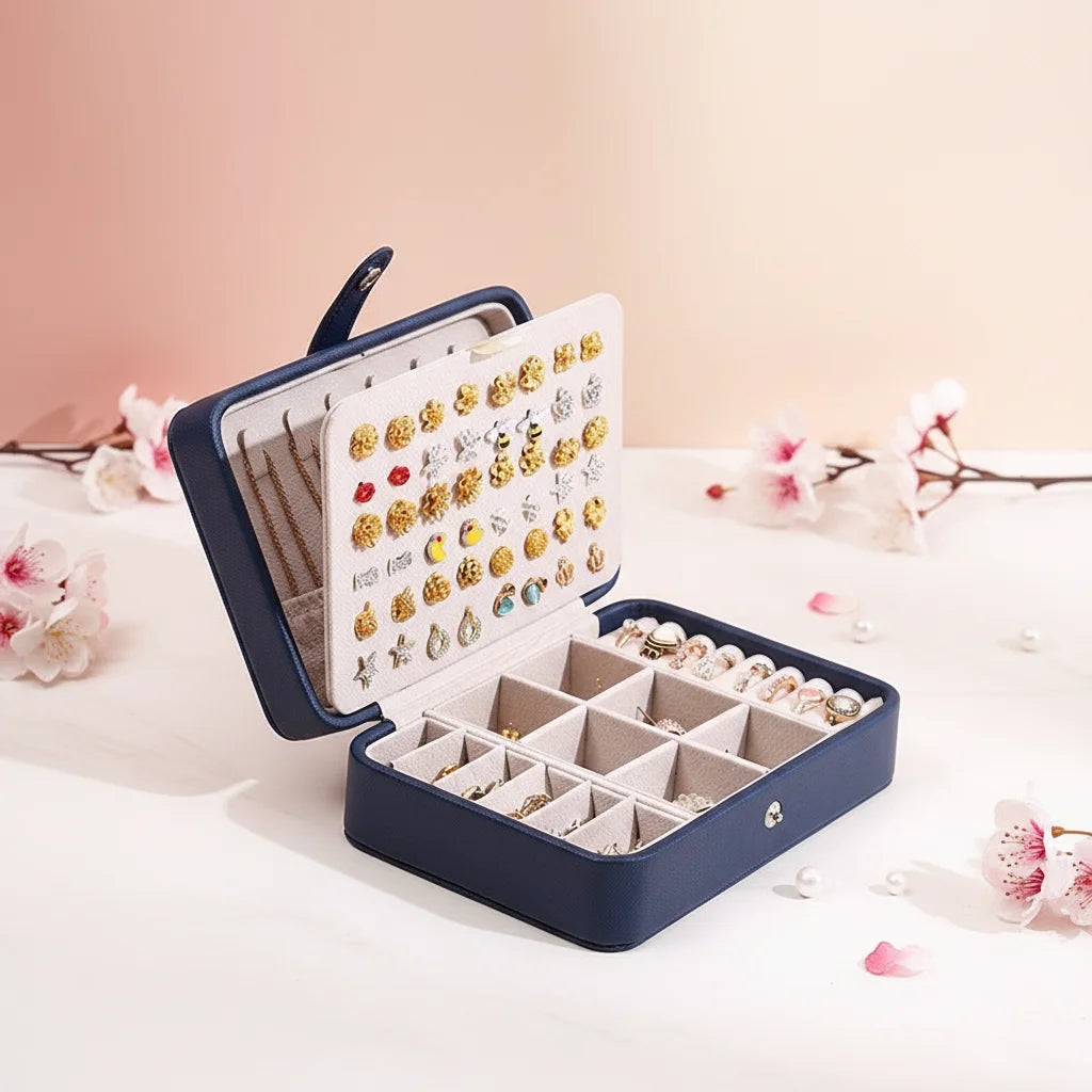 Leather Jewelry Box Organizer Jewelry Display Jewelry Boxes and Packaging Ring Box Suitable for Earrings and Rings
