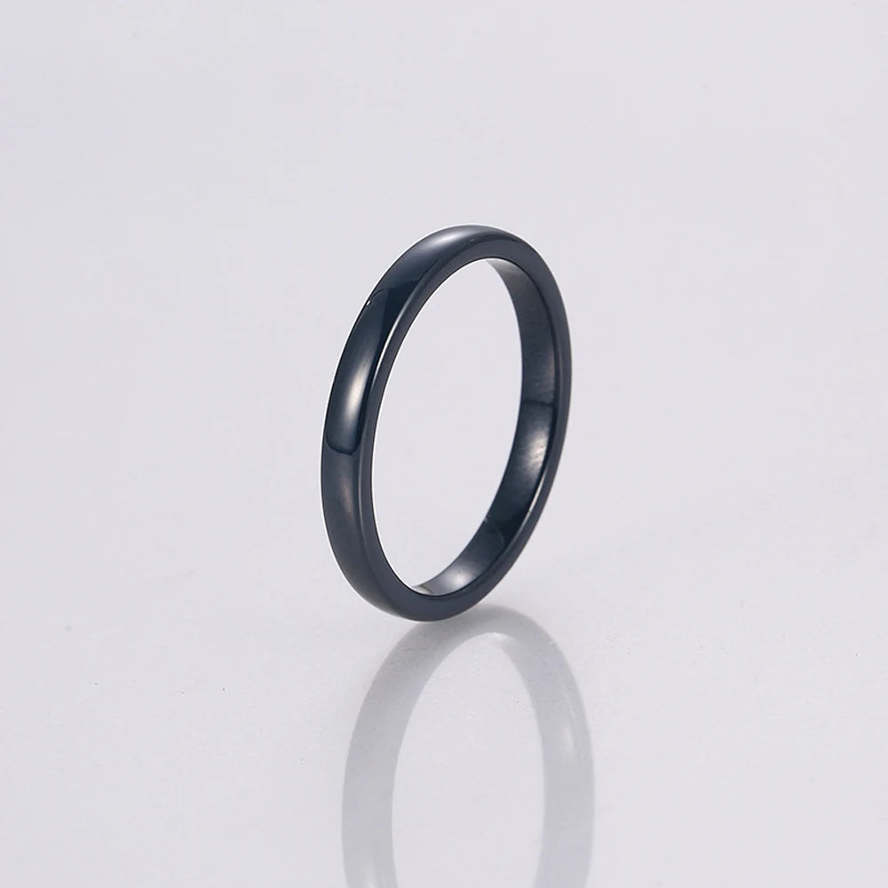 New Style Colorful 3mm Ceramic Ring For Women Couples Bands Modern Space Ceramic Wedding Rings Minimalist Unisex Jewelry Gifts