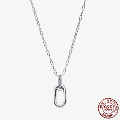 Sterling Silver Pave Heart & Butterfly Necklace Women Jewelry DIY Birthday,Anniversary,Engagement,Wedding Gift plata de ley