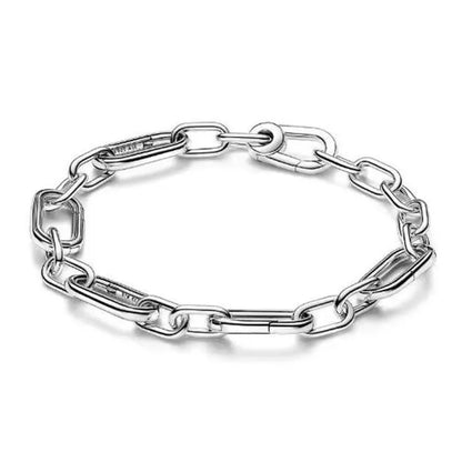 The popular silver wristband features dual tone and woven Cuban ropes, making it fashionable and versatile.