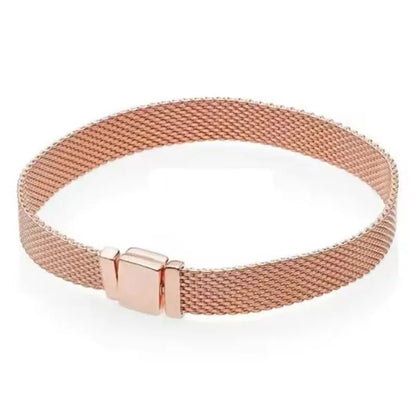 The popular silver wristband features dual tone and woven Cuban ropes, making it fashionable and versatile.