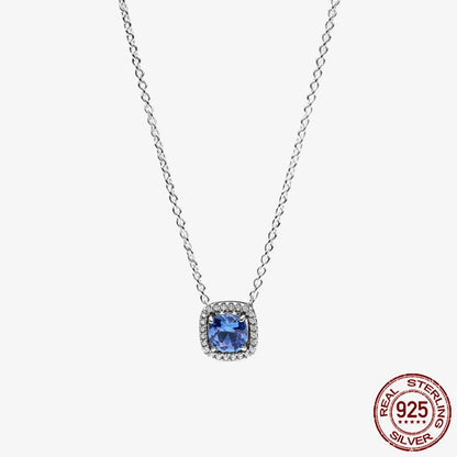 Sterling Silver Pave Heart & Butterfly Necklace Women Jewelry DIY Birthday,Anniversary,Engagement,Wedding Gift plata de ley