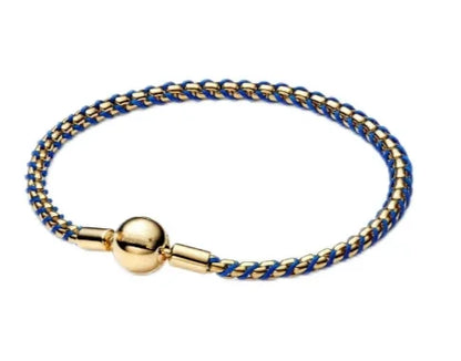 The popular silver wristband features dual tone and woven Cuban ropes, making it fashionable and versatile.