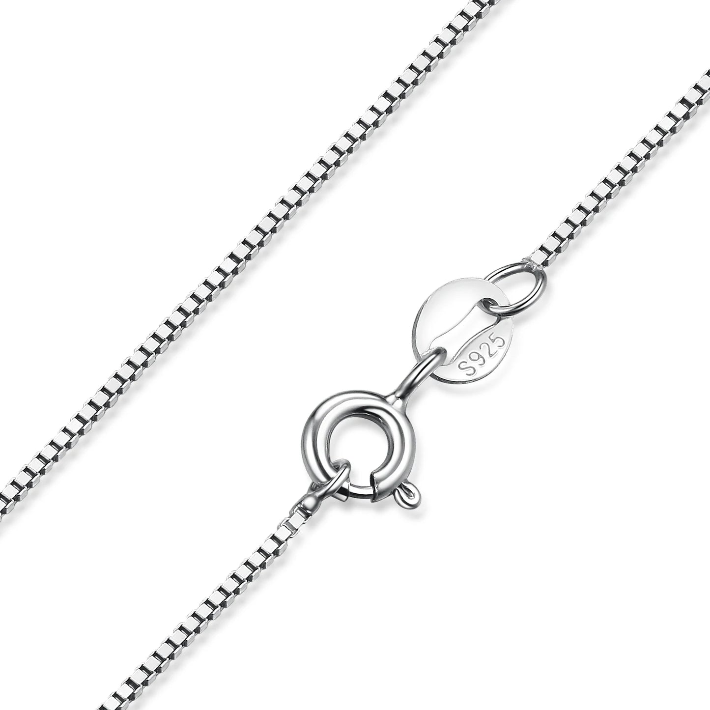 JewelryPalace Genuine 100% 925 Sterling Silver Necklace Ingot Twisted Trace Belcher Snake Bar Singapore Box Chain Necklace Women
