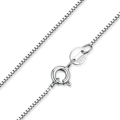 JewelryPalace Genuine 100% 925 Sterling Silver Necklace Ingot Twisted Trace Belcher Snake Bar Singapore Box Chain Necklace Women