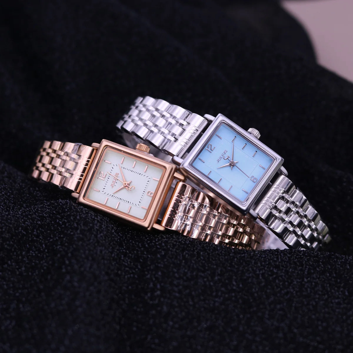 Luxury Classic Women's Watch Japan Mov't Lady Hours Fine Fashion Stainless Steel Bracelet Clock Girl's Cute Gift Julius Box