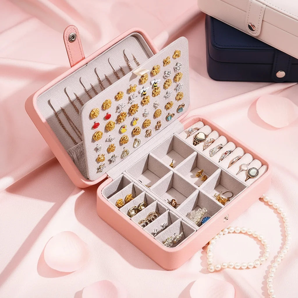 Leather Jewelry Box Organizer Jewelry Display Jewelry Boxes and Packaging Ring Box Suitable for Earrings and Rings