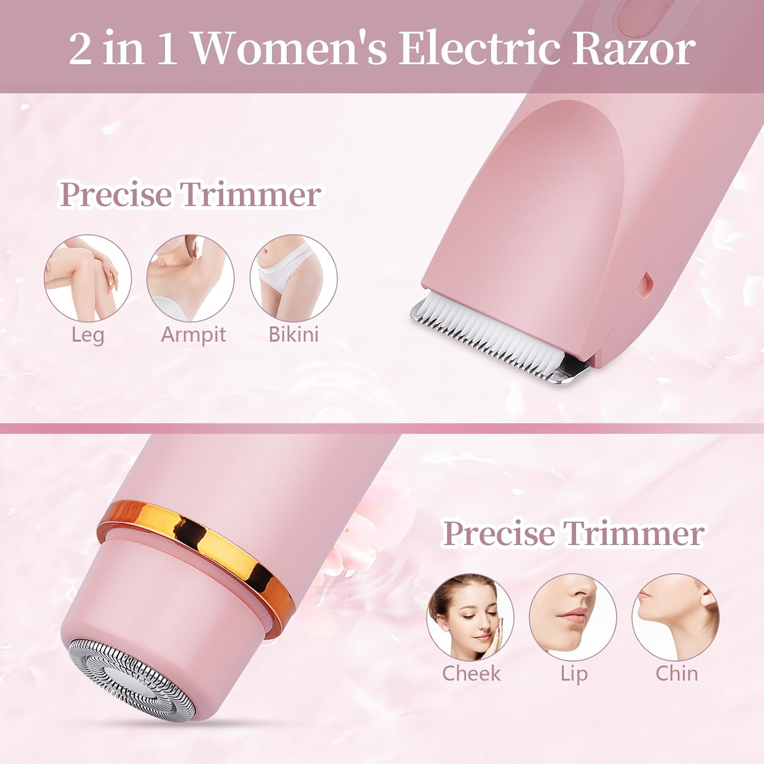 2 in 1 Dual Head Shaver Women