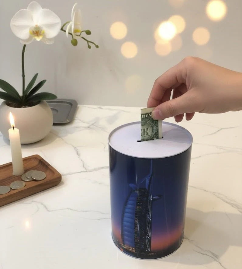 Transparent Bear Piggy Bank