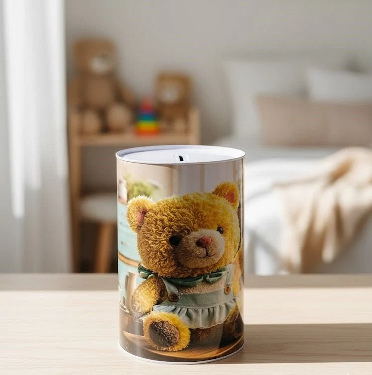 Transparent Bear Piggy Bank
