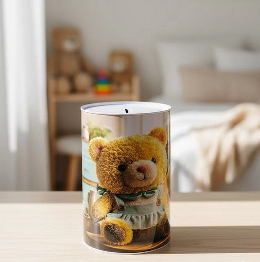 Transparent Bear Piggy Bank